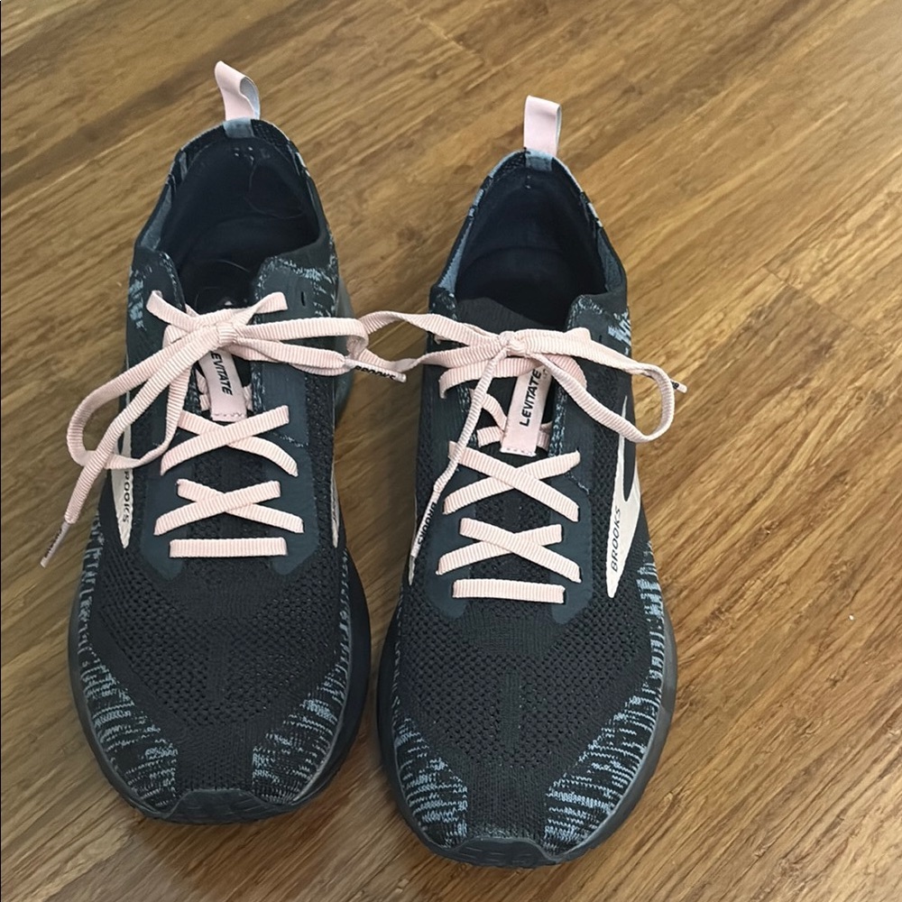 Brooks Black and Pink Athletic Shoes